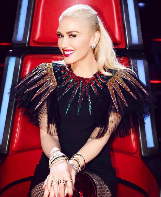 Gwen Stegani wore Doves by Doron Paloma earrings and ring, a Djula ring, Hearts on Fire diamond bracelet and a Le Vian ring and bracelet