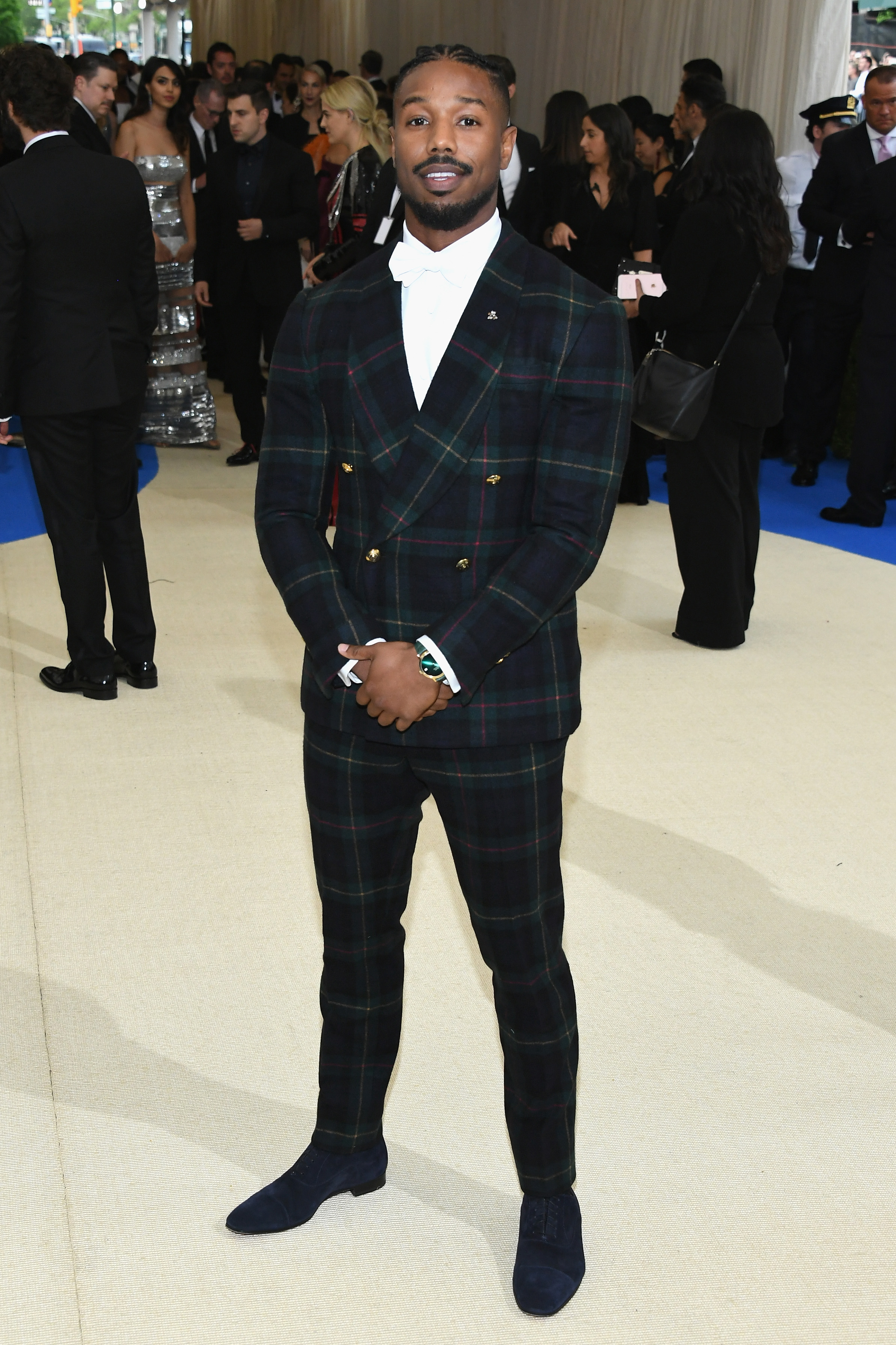 Michael B. Jordan wears Piaget jewellery at the Metropolitan Museum of Art’s annual Costume Institute Gala (Photo by Dia Dipasupil/Getty Images For Entertainment Weekly)