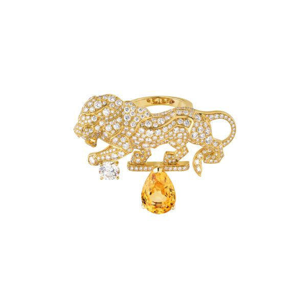 3. Chanel, Bague Timeless in yellow gold with yellow sapphires and diamonds jpg
