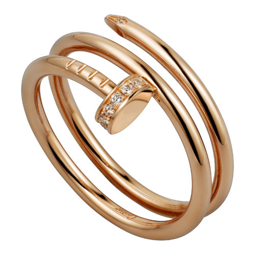 Cartier, Juste En Clou bracelet in pink gold with diamonds