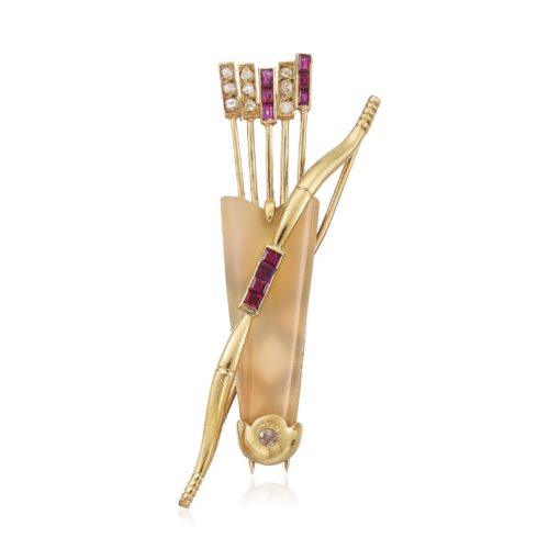 CARTIER MULTI-GEM QUIVER AND ARROWS BROOCH
ESTIMATE: $2,000 - $3,000