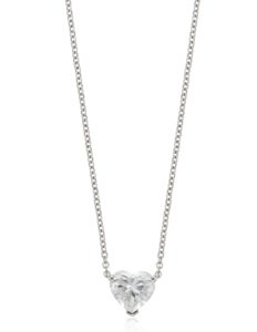 heart cut diamond necklace