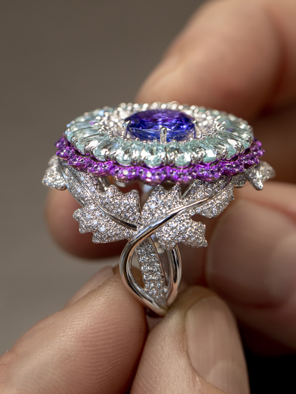 Chopard High Jewelry Tanzanite Amethyst Earring